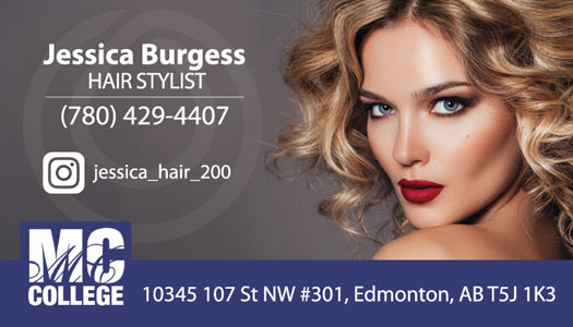 Hair Stylist Business Card Design, Canada, printer