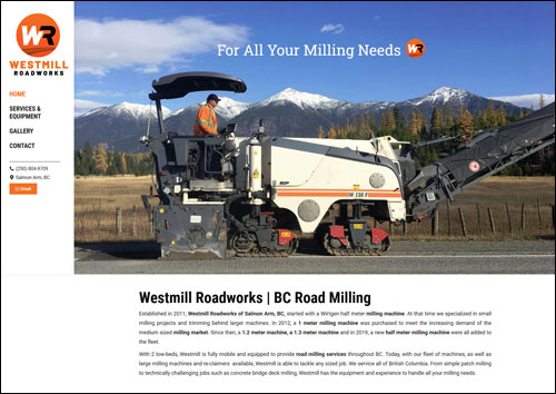 Westmill Roadworks Salmon Arm, BC