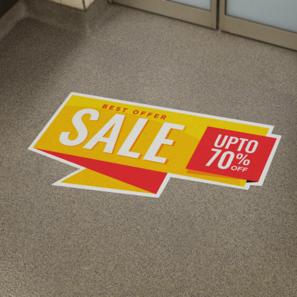 Floor Graphics, Printing, Design, Covid Messages