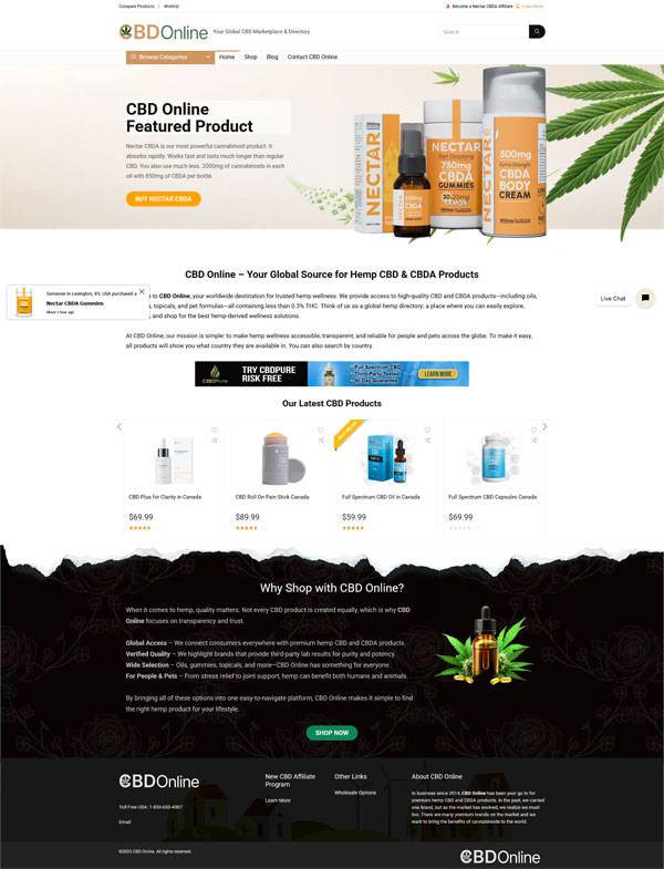 CBD Online Global by Prima Design