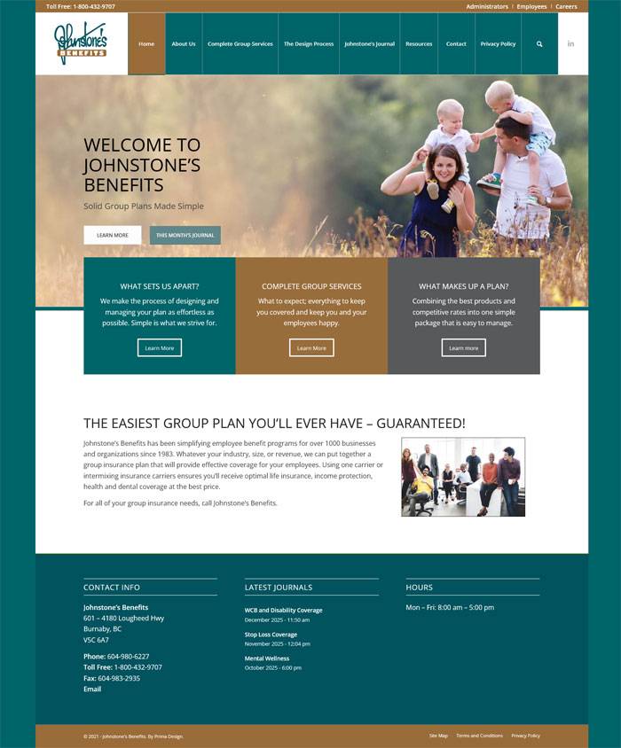 Johnstone's Benefits by Prima Design